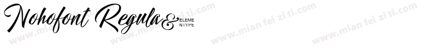 Nohofont Regula字体转换